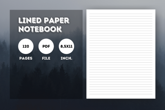 Download KDP Interior Lined Paper Notebook - Lined Collection