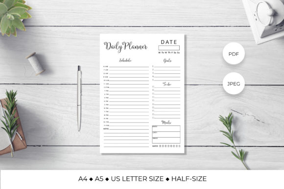 Download Daily Planner Page Inserts - Daily planner Collection