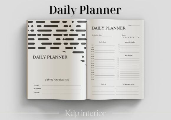 Download Daily Planner - KDP Interior - Daily planner Collection
