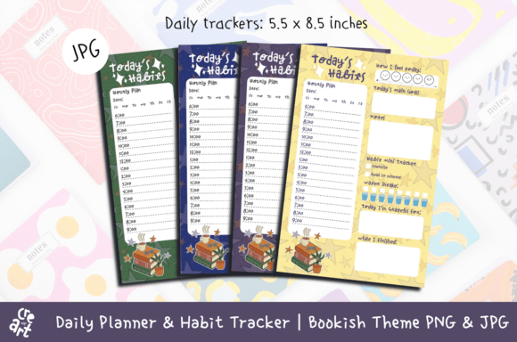 Download Bookish Daily Planner &amp; Habit Tracker - Daily planner Collection