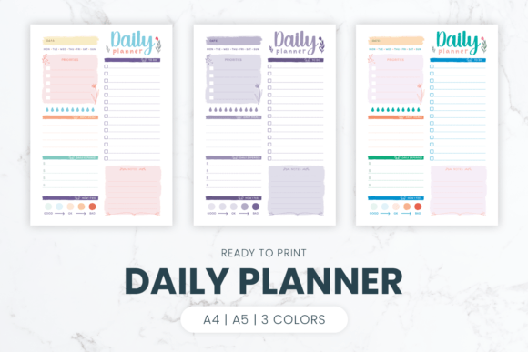 Download Daily Planner | Ready to Print - Daily planner Collection