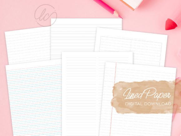 Download Lined Paper Bundles Printable - Lined Collection