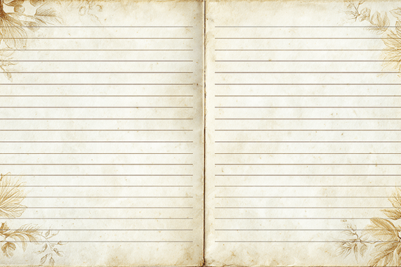 Download Vintage Lined Journal Book Pages - Lined Collection